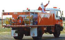 Santa on truck
